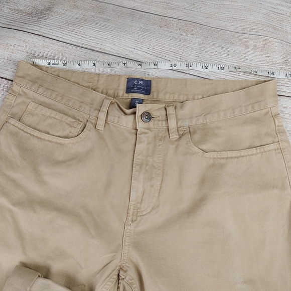 Vintage Tan Club Monaco Jeans Wide straight leg  taper balloon leg 30 y2K - Picture 4 of 8